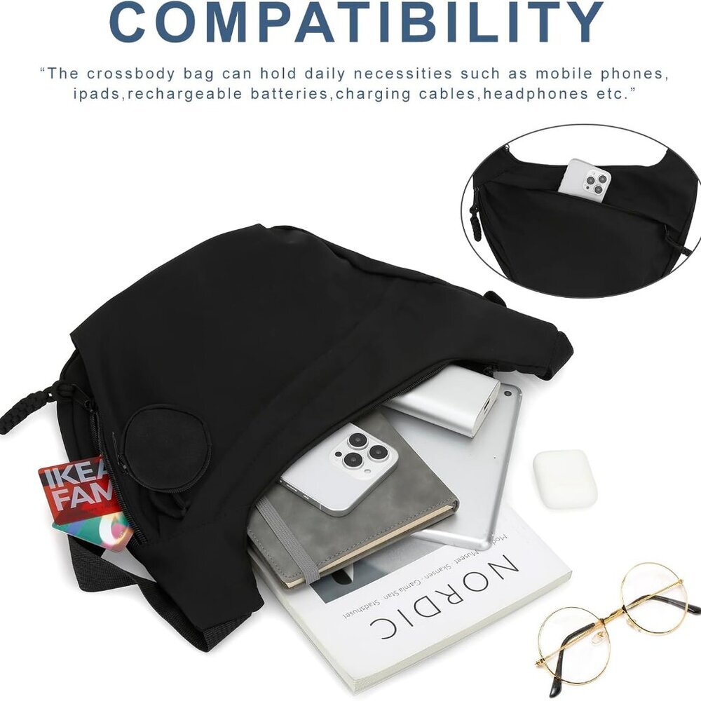 Multi-Functional Lightweight Shoulder Bag - Zippe… - image 2